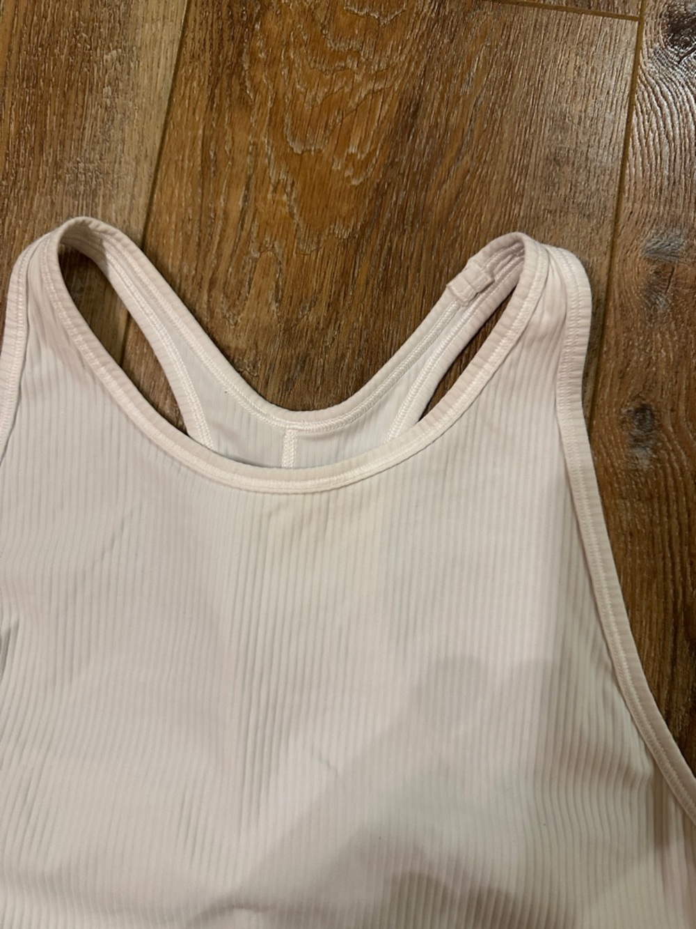 lululemon athletica white size 8 Ribbed Racerback Tank - Picture 5 of 6